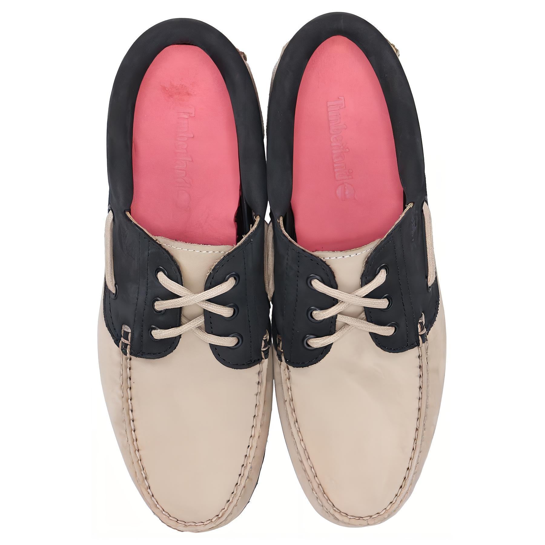 Timberland 3-eye Lug Handsewn Boat Shoes 'beige' In Neutral