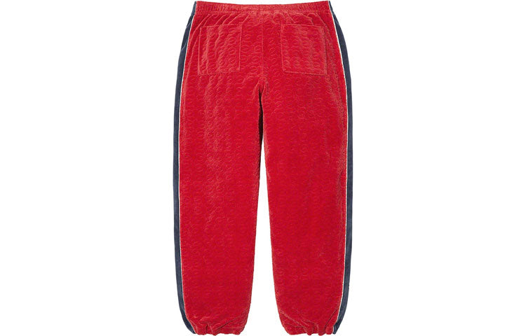 Supreme Fw19 Week 5 X Lacoste Track Pant Crossover Waterproof Nylon Pants Unisex Red