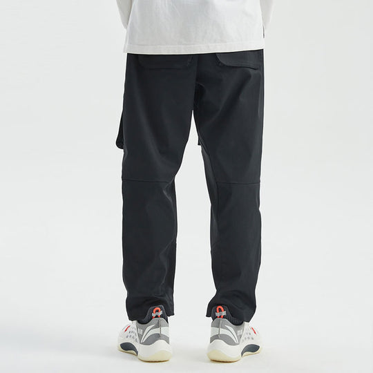【AAKE】[Lining Brushed] TWO-TUCK TRAINING CARGO PT Li-Ning BadFive Loose Cargo Pants 'Black' AKXR071-2