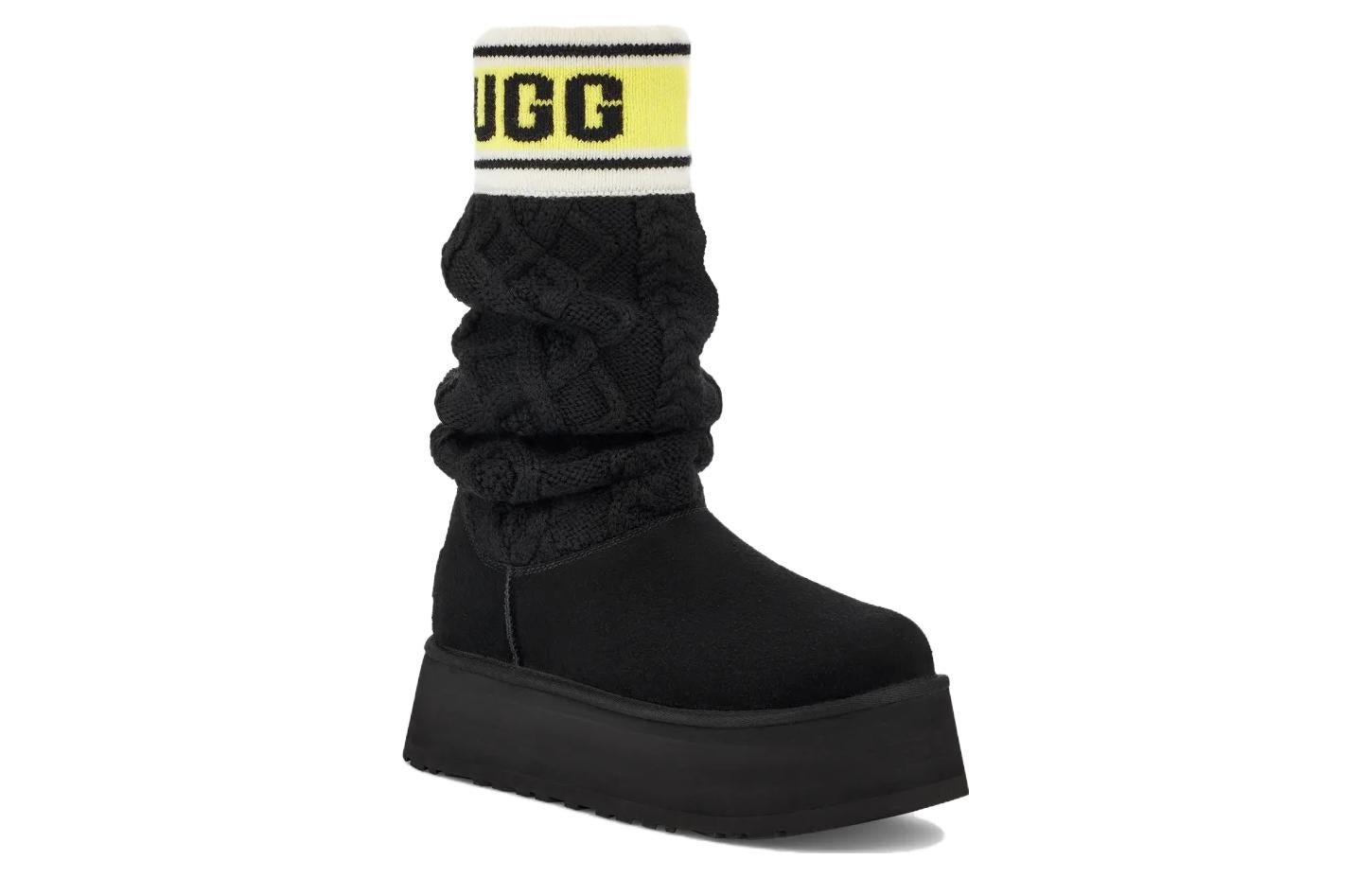 Ugg (wmns)  Classic Sweater Letter Boot 'black'