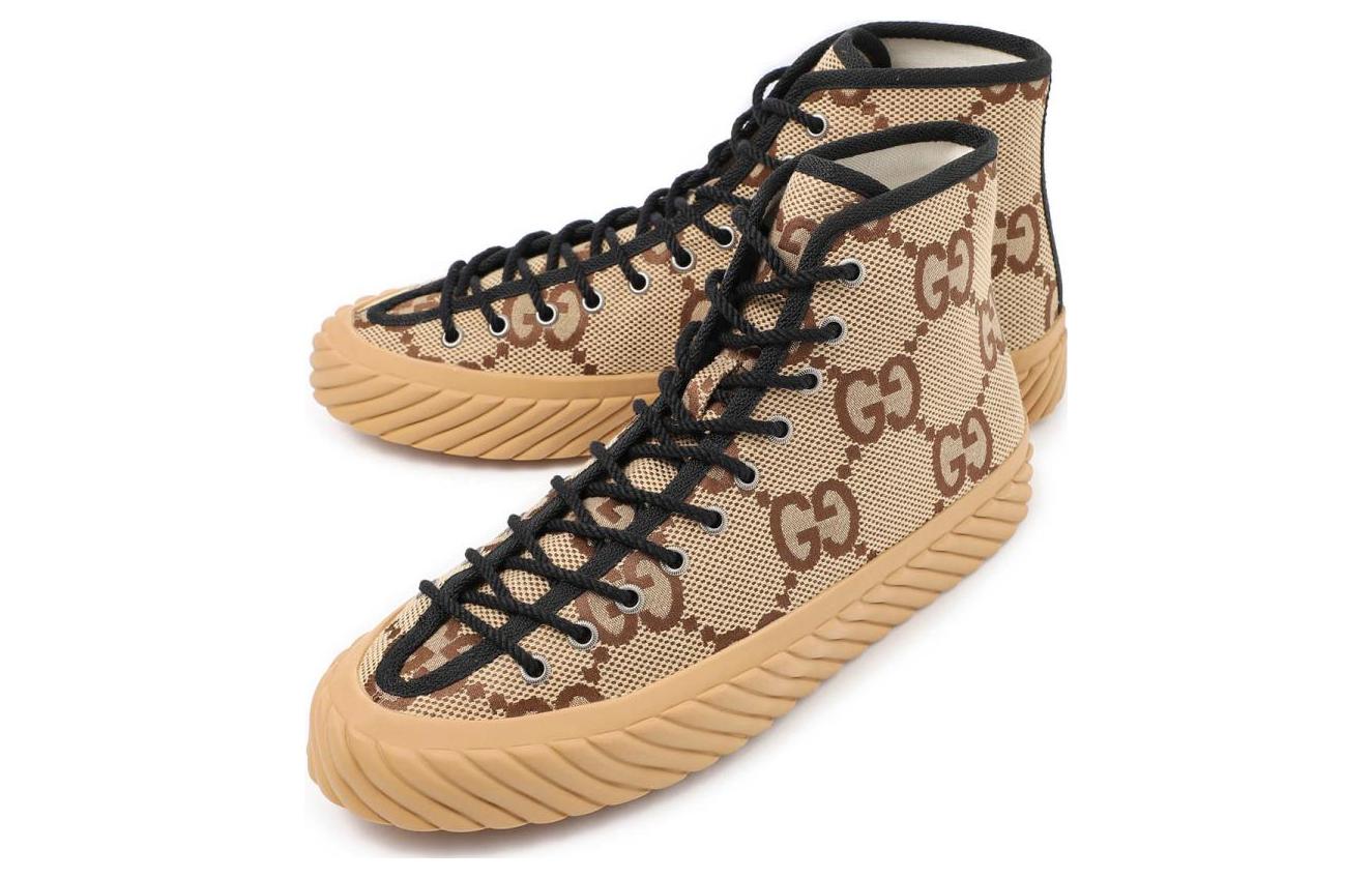 Gucci Maxi Gg High Top 'beige Ebony'