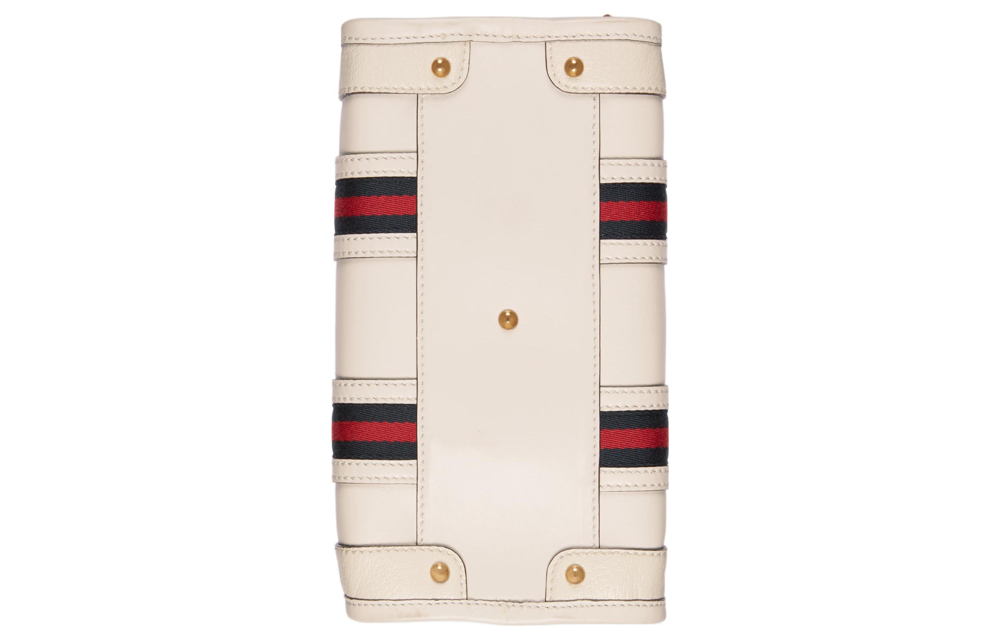Gucci Small Double G Top-handle Bag In White