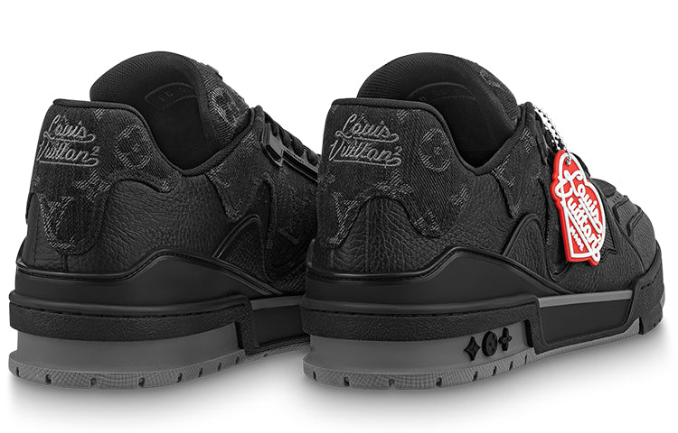 Pre-owned Louis Vuitton X Nigo Lv Trainers 'black Denim'