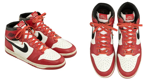 Game-Worn Air Jordan 1 With Nike Dunk Sole - $675,000 (2022)