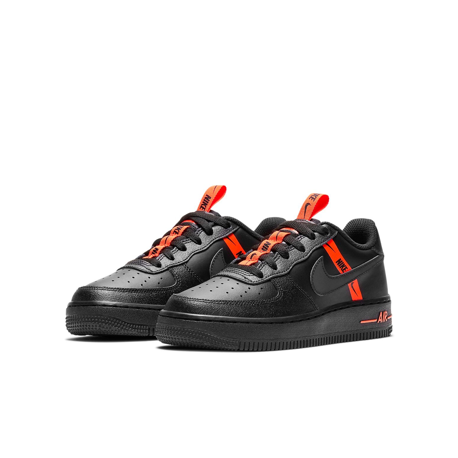 Nike (gs)  Air Force 1 Lv8 Ksa 'worldwide Pack - Black Total Orange'