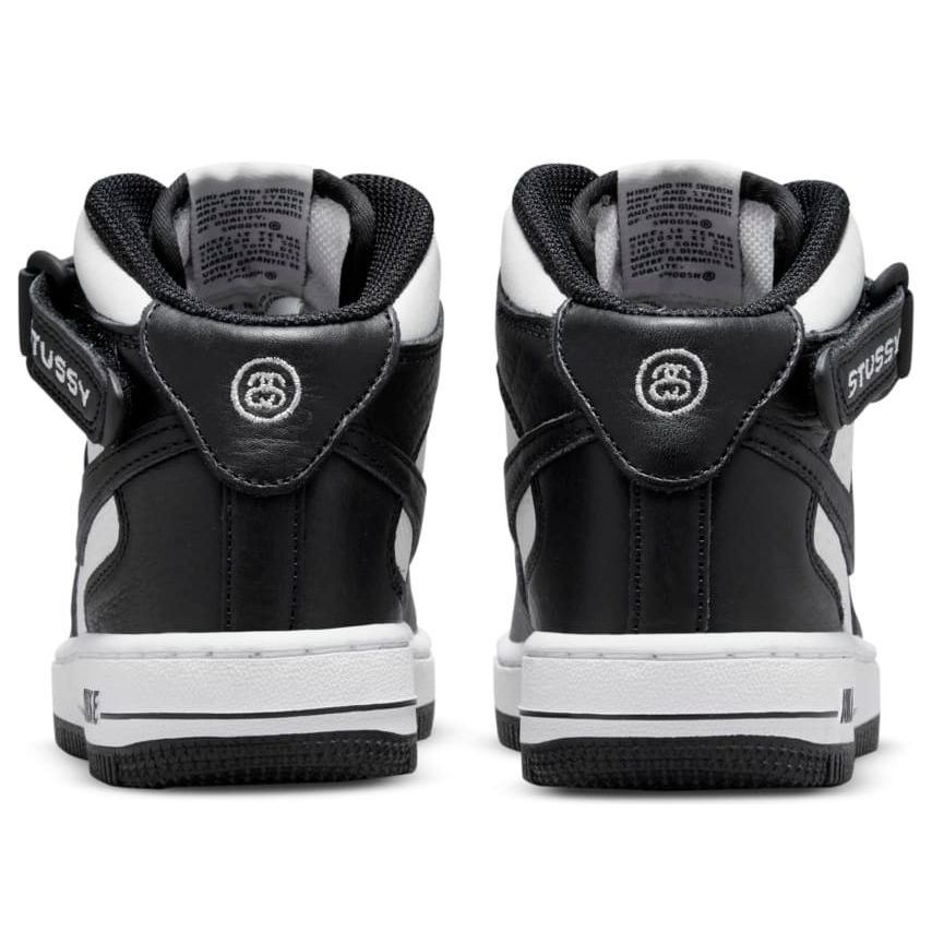 Nike (ps)  X Stussy Air Force 1 Mid 'black White'