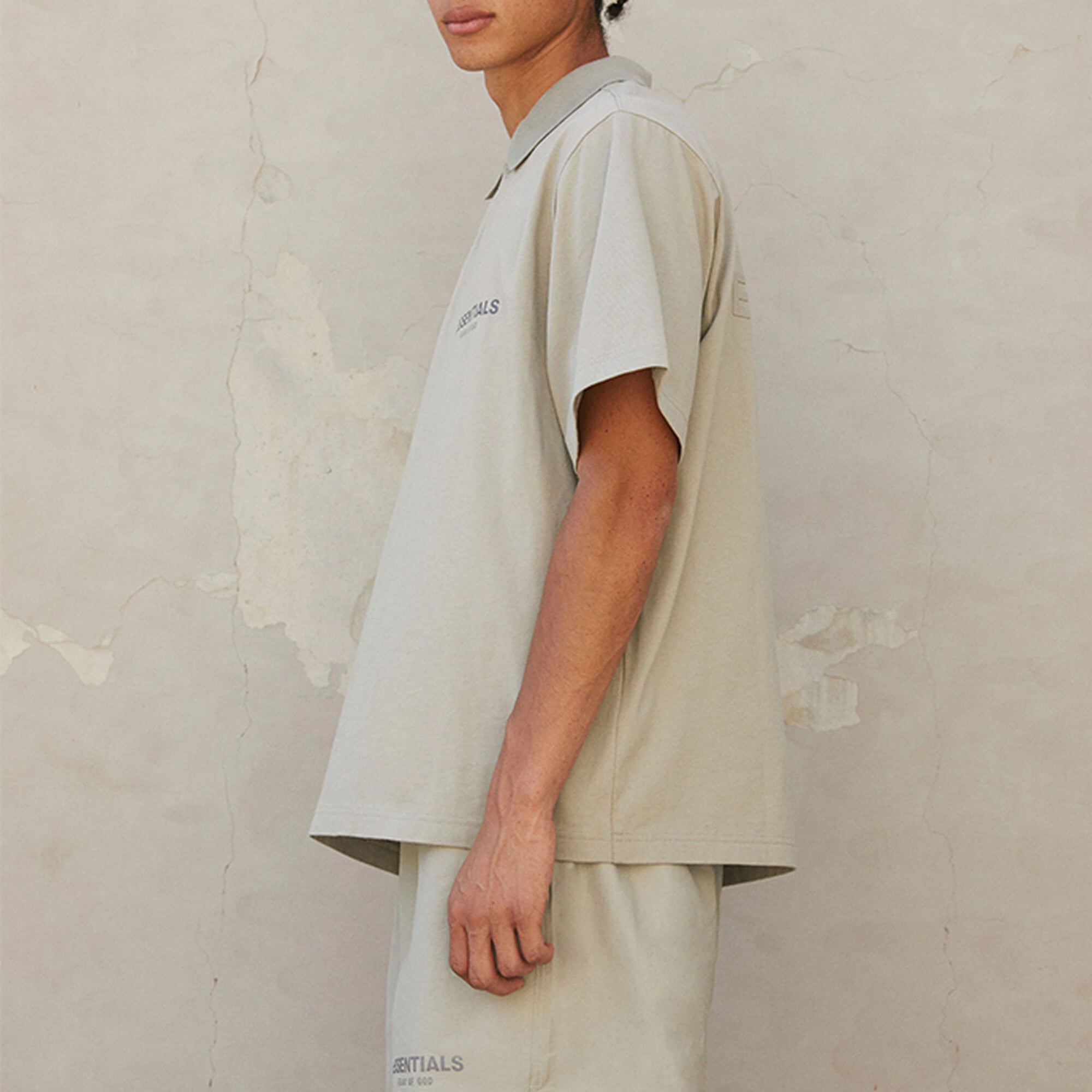Essentials Fear Of God  Ss21 Polo Shirt 'moss'