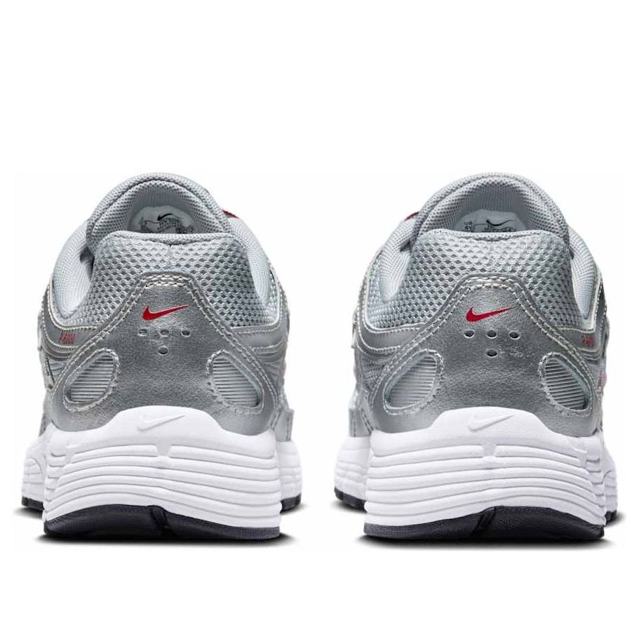 Nike (gs) P-6000 'metalic Silver Cool Red'