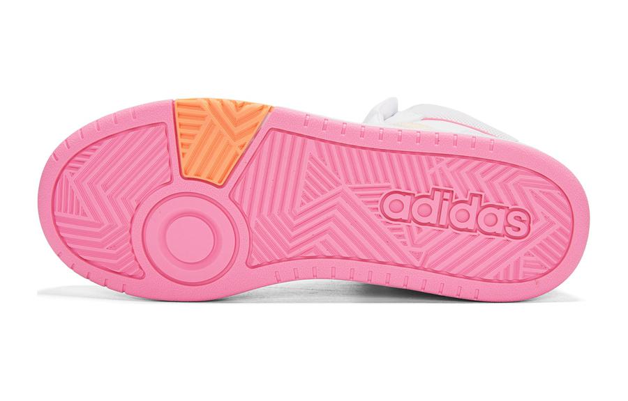Adidas Originals (ps) Adidas Hoops Mid 3.0 K 'white Pink'
