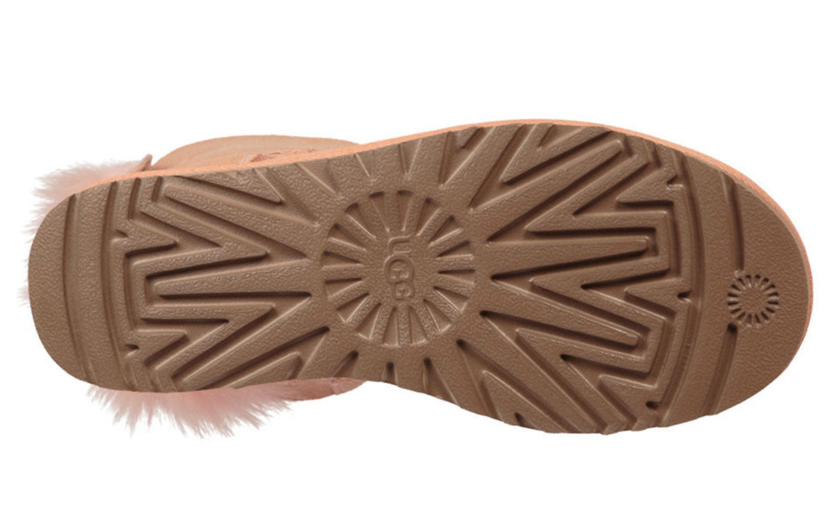 Ugg (wmns) Fluff Bow Mini Fleece Lined Pink Red