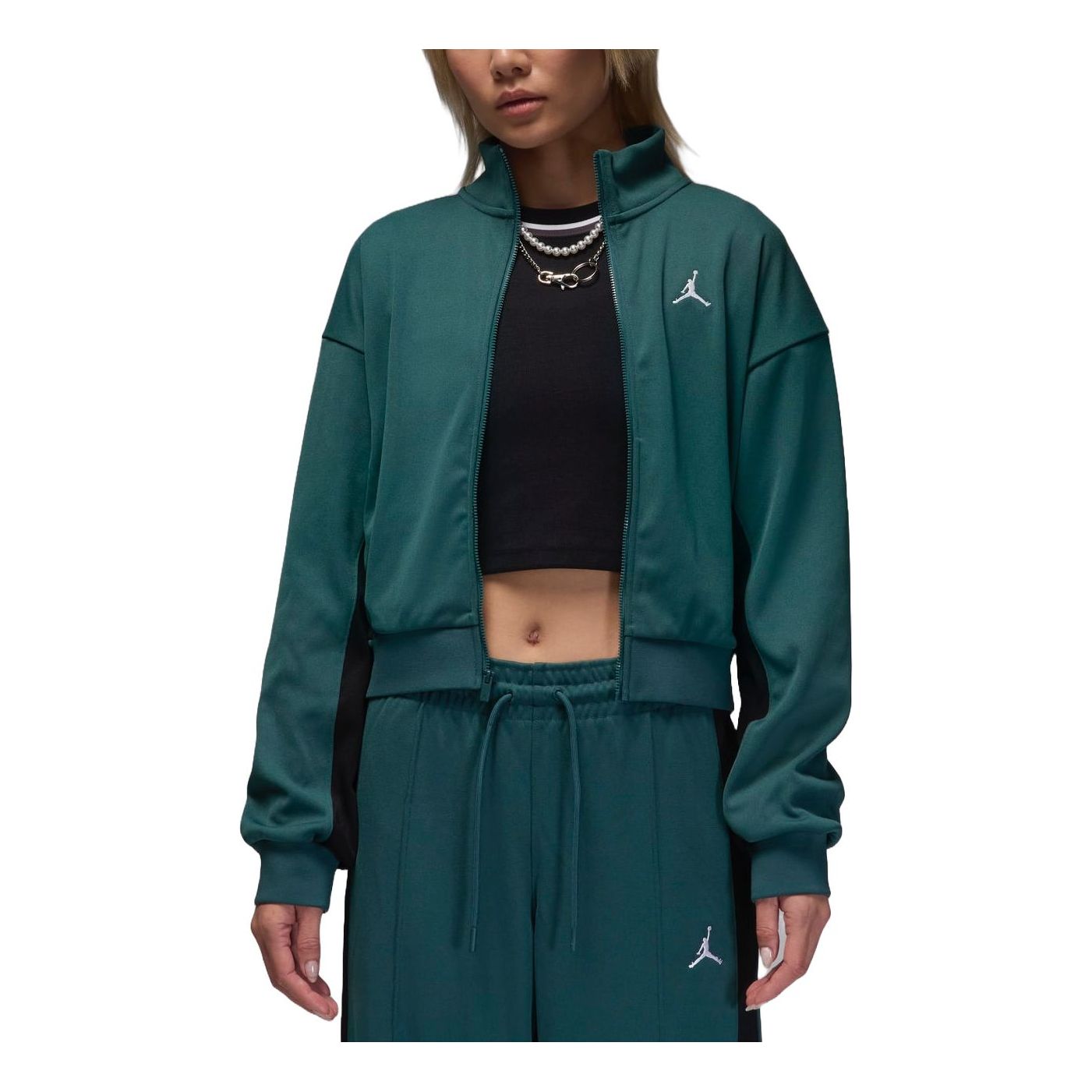Air Jordan (wmns)  Knit Jacket Asia Sizing 'dark Green'