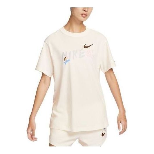 Nike (wmns) As W Nsw Essnt T-shirt Asia Sizing 'beige' In Neutral