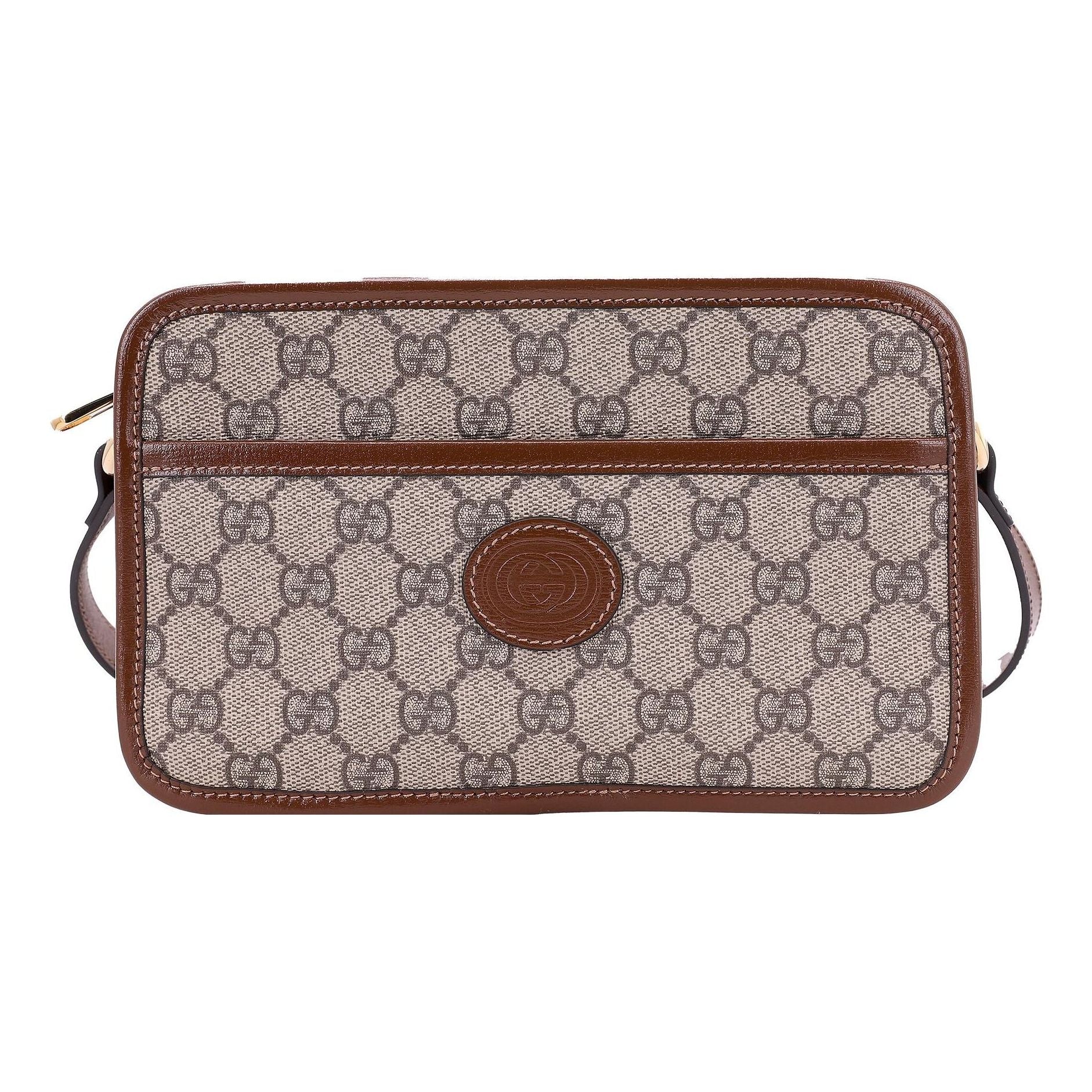 Gucci (wmns)  Mini Bag With Interlocking G 'beige' In Brown