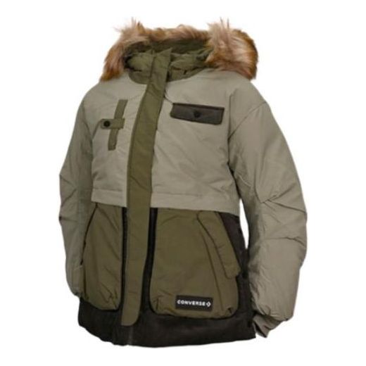 Converse (wmns)  Premium Fashion Mid Down Jacket 'army Green'
