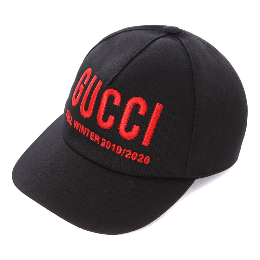 Gucci Embroidered Logo Baseball Cap 'black'