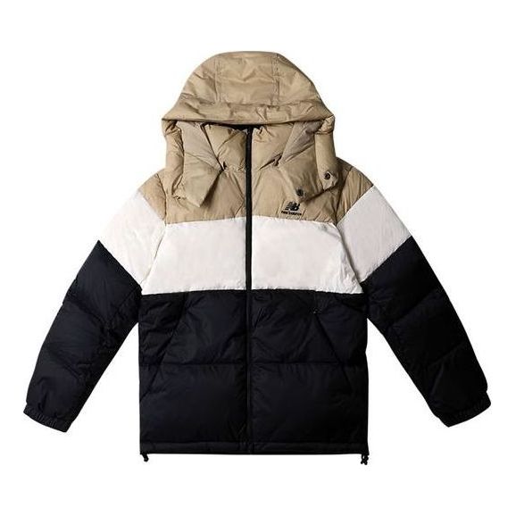 New Balance Reversible Down Jacket 'beige White Black' In Multi