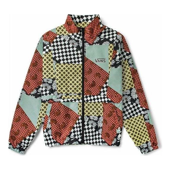 Vans (wmns) Checkerboard Print Casual Jacket 'brown Black White' In Multi