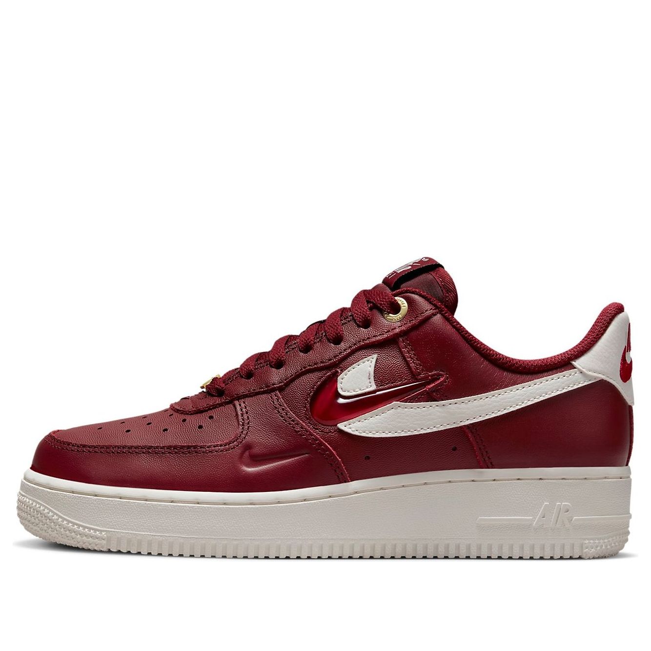 Nike (wmns) Air Force 1 '07 Premium 'history Of Logos - Team Red'