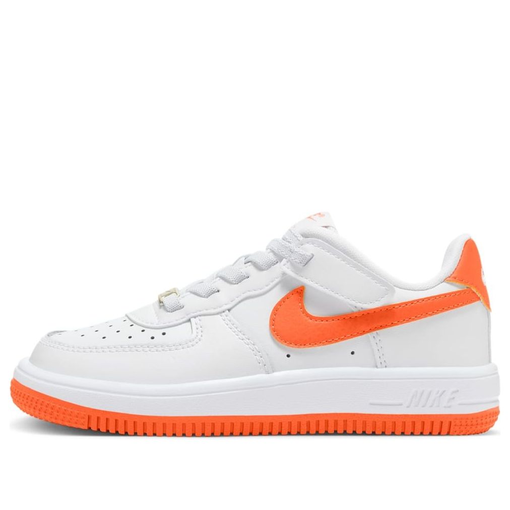 Nike (ps)  Force 1 Low Easyon 'white Safety Orange'