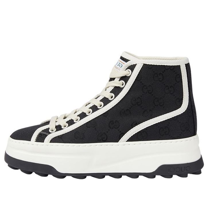 Gucci (wmns)  Gg Blooms High-top Sneakers 'black White'