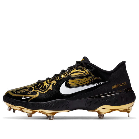 Nike Alpha Huarache Elite 3 Low Premium 'Black Metallic Vivid Gold'