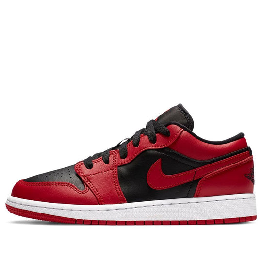 (GS) Air Jordan 1 Low 'Reverse Bred' 553560-606 Big Kids Basketball Shoes  -  KICKS CREW