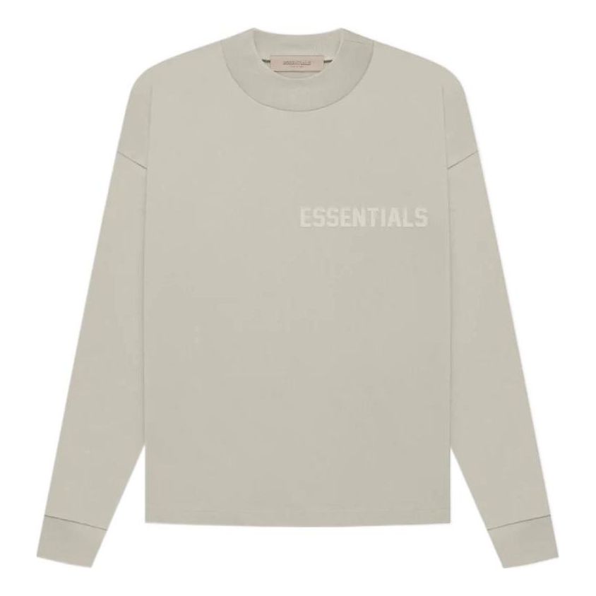 Essentials Fear Of God Fw22 Ls Tee Smoke Logo T-shirts ' Grey'