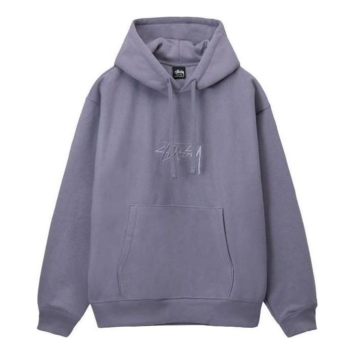 Stussy Stock Logo Applique Hoodie 'mauve'