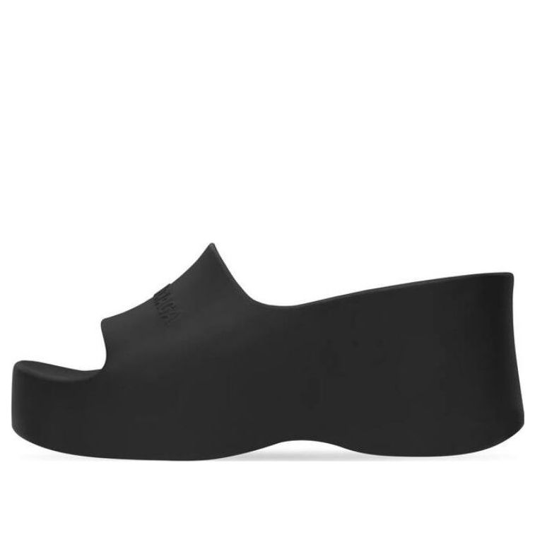 Balenciaga (wmns) Chunky Wedge Sandals 'black Rubber'