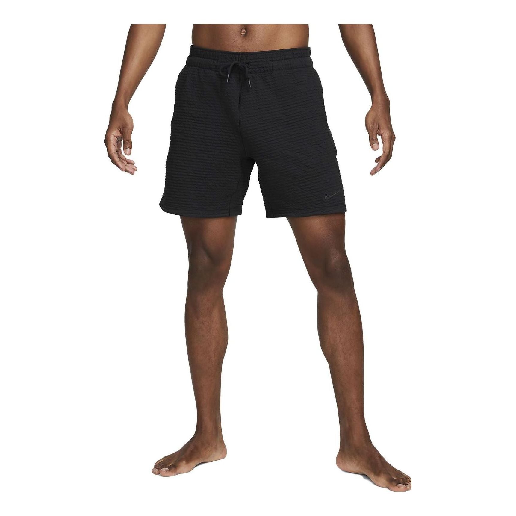 Nike Dri-Fit Textured Yoga Shorts 'Black' DX0927-010