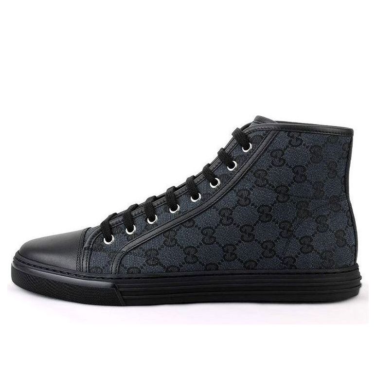 Gucci Monogram High Top Sneakers 'black'