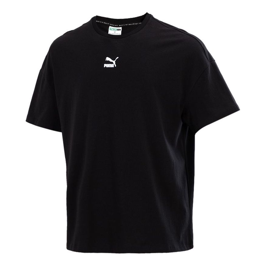 Puma Sport Running Trainingwork Outfast Dringbreathable Fabric Round Neckshort Sleeve Black