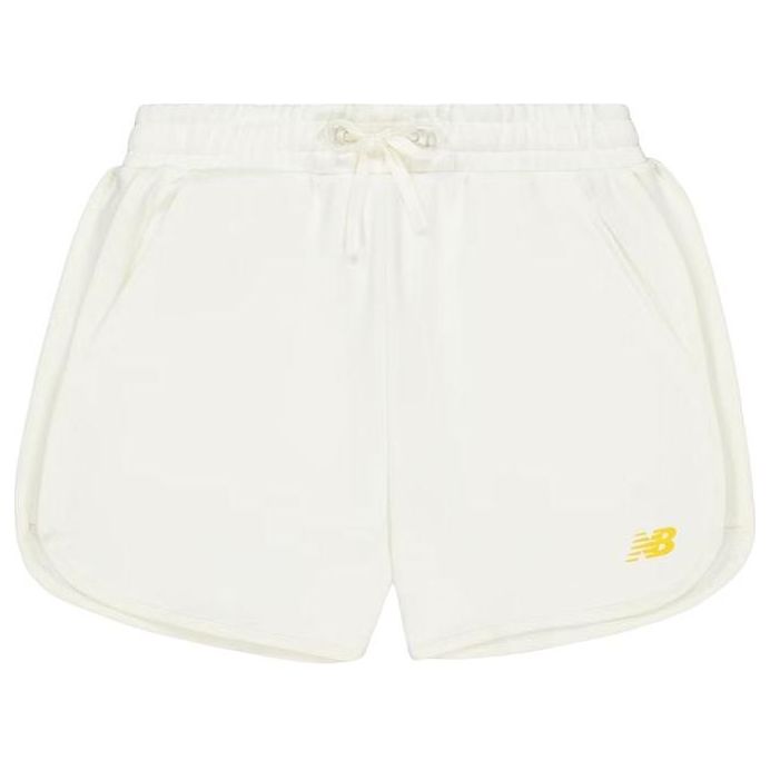 New Balance (wmns) High-rise Shorts With Placement Brand Logo 'white'