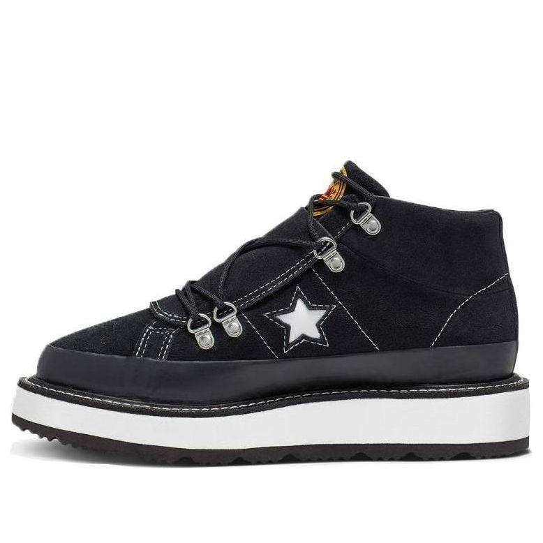 Converse (wmns)  Fleece Lined Boot One Star Thick Sole Black White