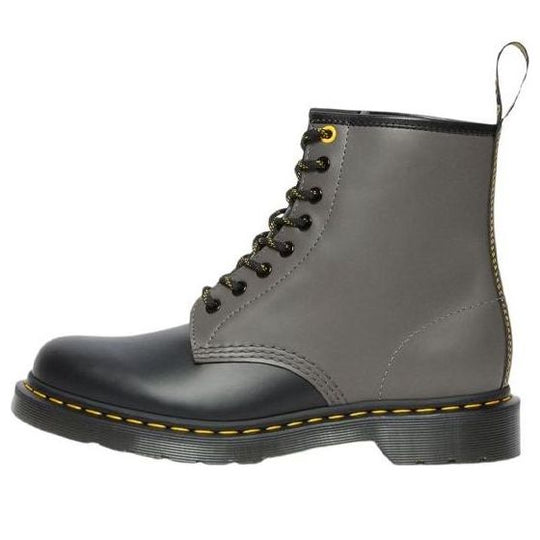 Dr. Martens 1460 Smooth Clash Leather Lace Up Boots 'Grey