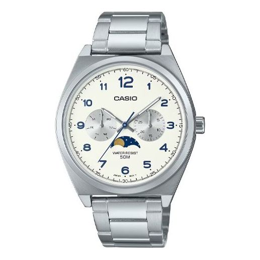 Casio Analog 'silver Ivory' In Metallic