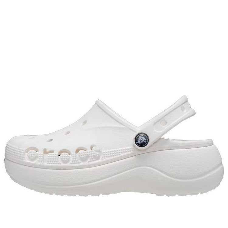 Crocs Baya Platform Clogs Women White 8