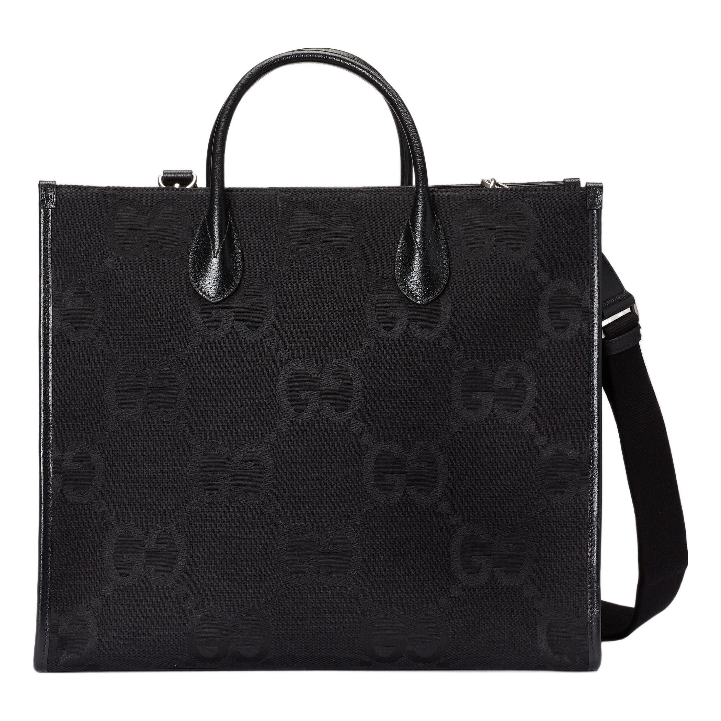 Gucci Jumbo Gg Canvas Tote Bag 'black'