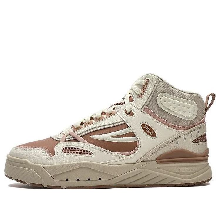 Fila (wmns) Slam Mid Skate Shoes 'white Beige Brown'