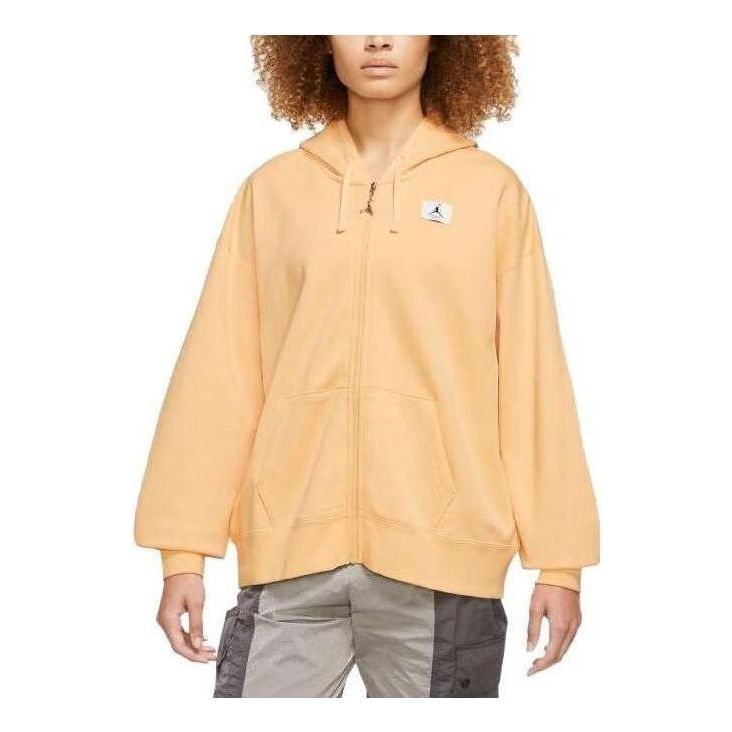 Air Jordan (wmns) Logo Flight Jacket 'orange' In Yellow