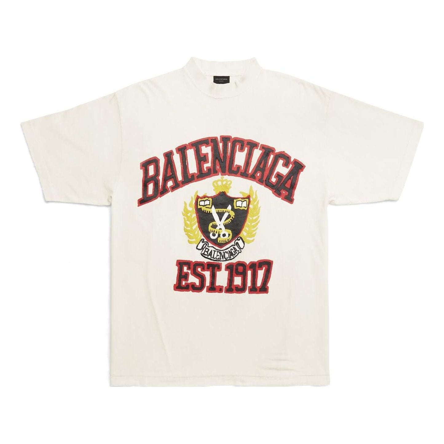 Balenciaga Est. 1917 Crest Logo T-shirt 'white'