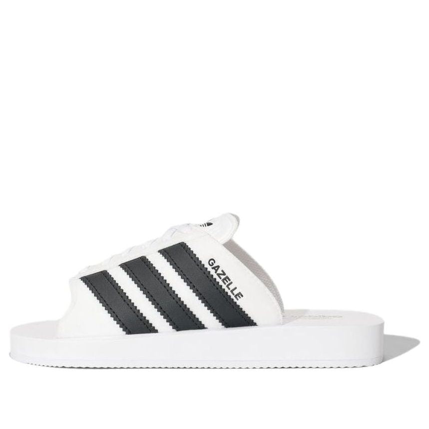 Adidas Originals Adidas Gazelle Beach Slides 'white Black'