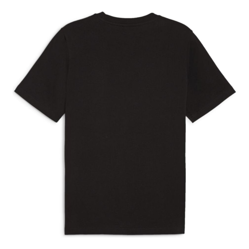 Puma Mens Crewneck Logo T-shirt In Black