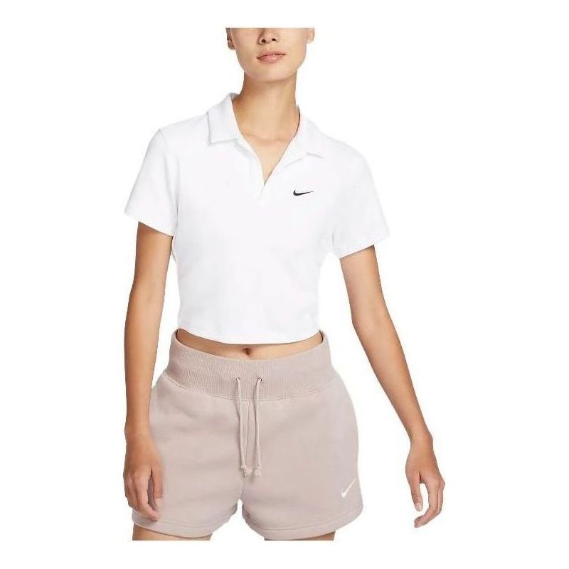 Nike (wmns)  Sportswear Essential Short-sleeve Polo T-shirt 'white'