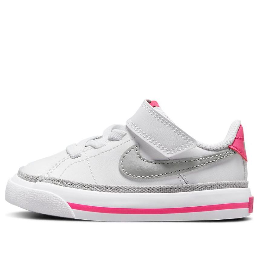 Nike (td)  Court Legacy 'white Pink Prime Light Smoke Grey'