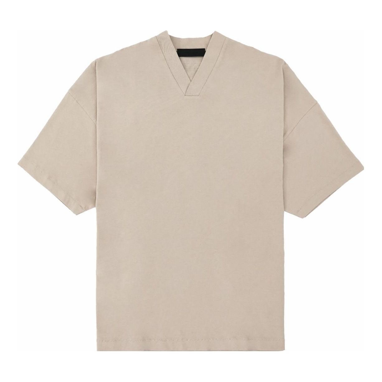 Essentials Fear Of God V-neck 'silver Cloud' In Neutral
