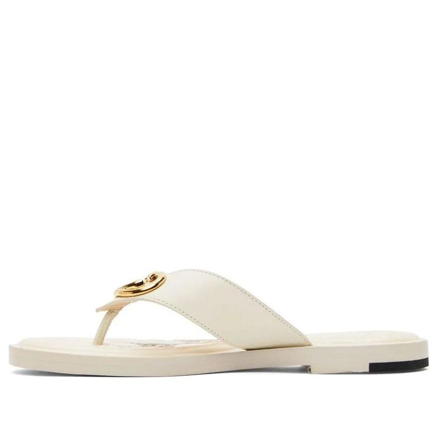 Gucci (wmns)  Interlocking G Thong Sandal 'white Leather'