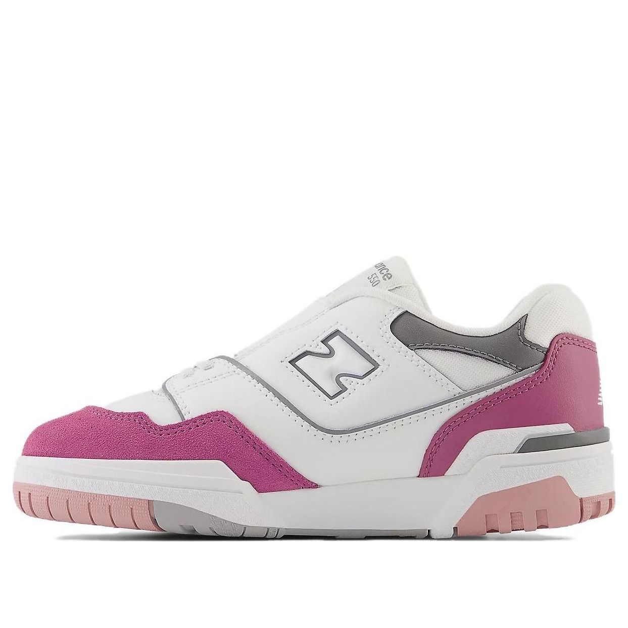 New Balance (ps) 550 Bungee Lace With Top Strap 'white Pink Moon'