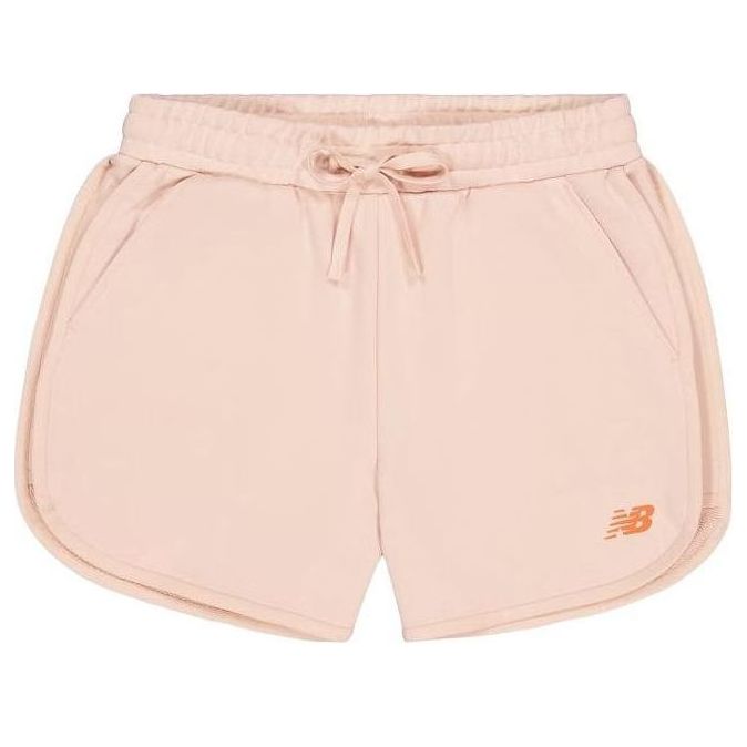 New Balance (wmns) High-rise Shorts With Placement Brand Logo 'pink'