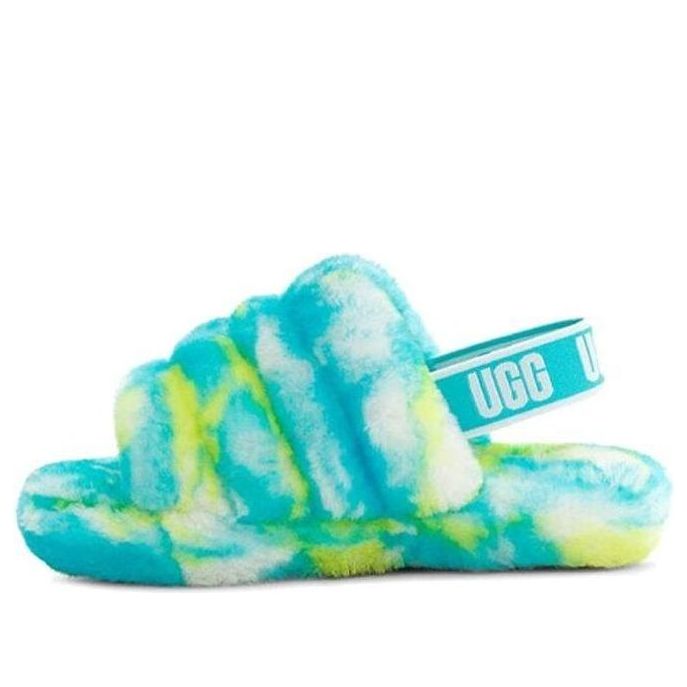 Ugg (ps)  Fluff Yeah Clog Slipper 'oasis Blue Sulphur'